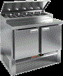 Охлаждаемый стол HICOLD PZE1-11/GN (1/3H) (для пиццы)