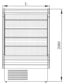 Холодильная горка Премьер Фортуна ВВУП1 чертеж