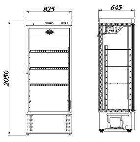 Холодильный шкаф Полюс Сarboma R560 С (стекло)