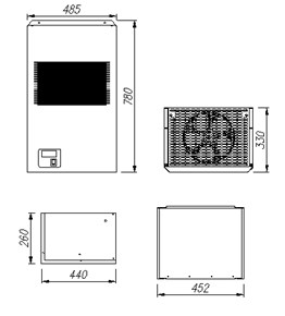 Холодильная сплит-система Полюс СС CH 1 чертеж