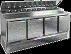Охлаждаемый стол HICOLD PZE1-1111/GN (1/3H) (для пиццы)