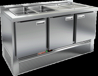 Охлаждаемый стол HICOLD SLE3-111GN (для салатов)